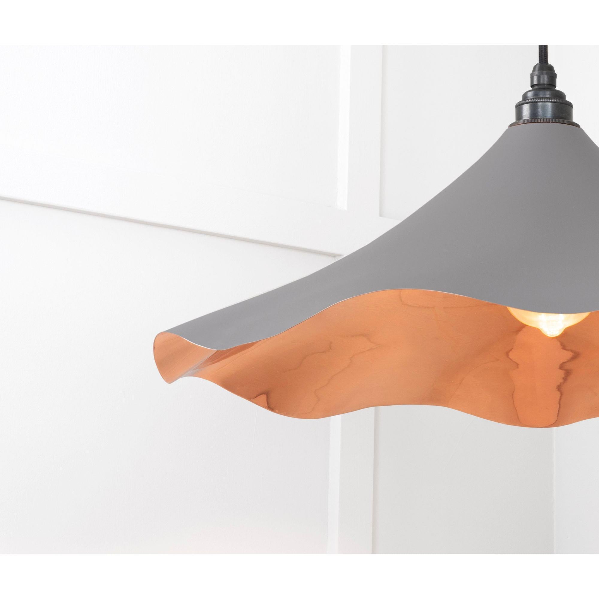 Smooth Copper Flora Pendant in Bluff | From The Anvil - Ceiling Lights - From The Anvil - Yester Home