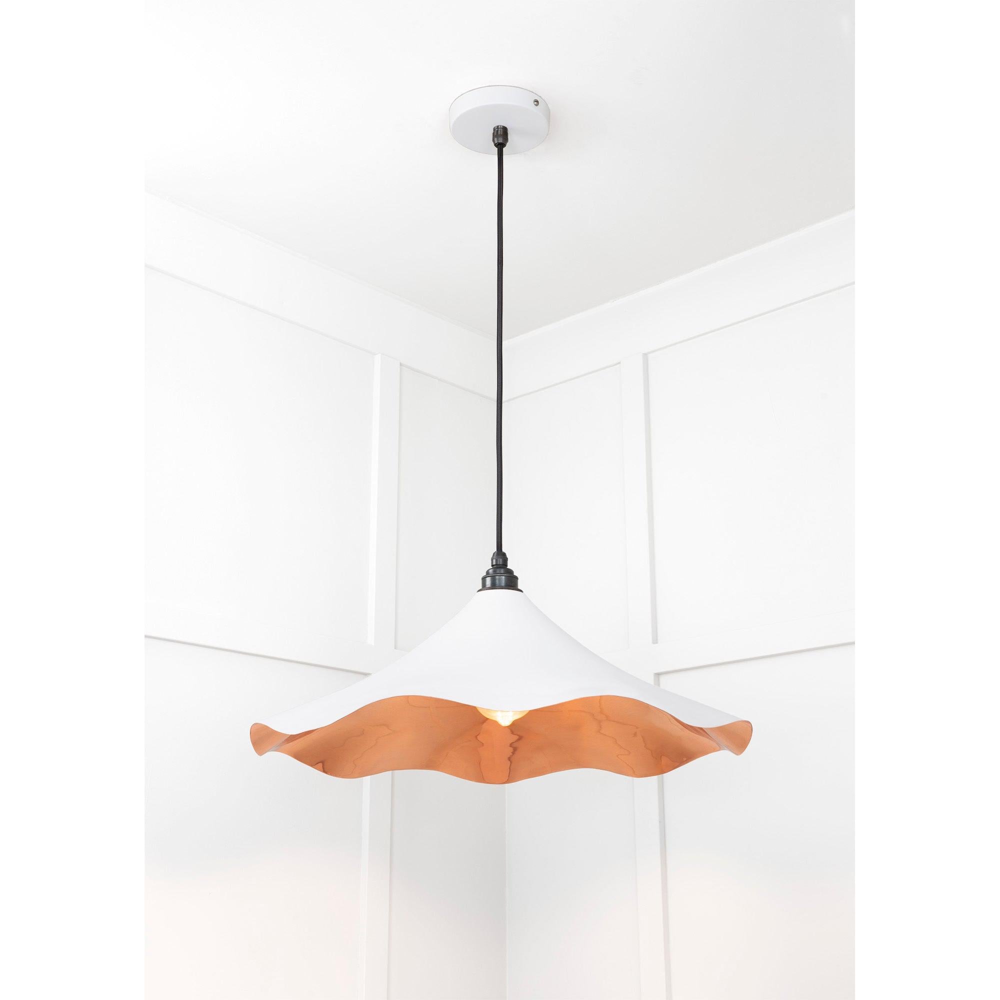 Smooth Copper Flora Pendant in Flock | From The Anvil - Ceiling Lights - From The Anvil - Yester Home