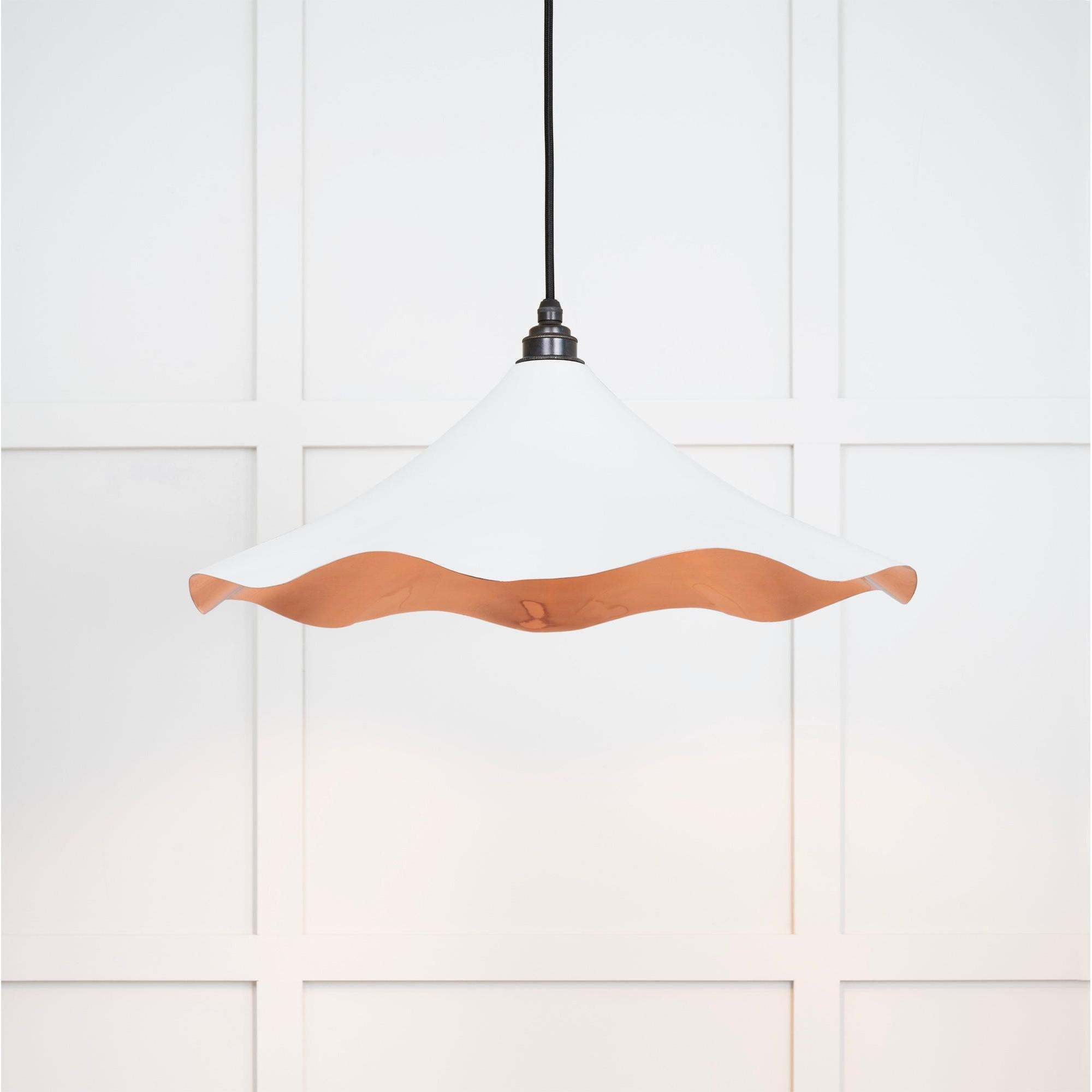 Smooth Copper Flora Pendant in Flock | From The Anvil - Ceiling Lights - From The Anvil - Yester Home