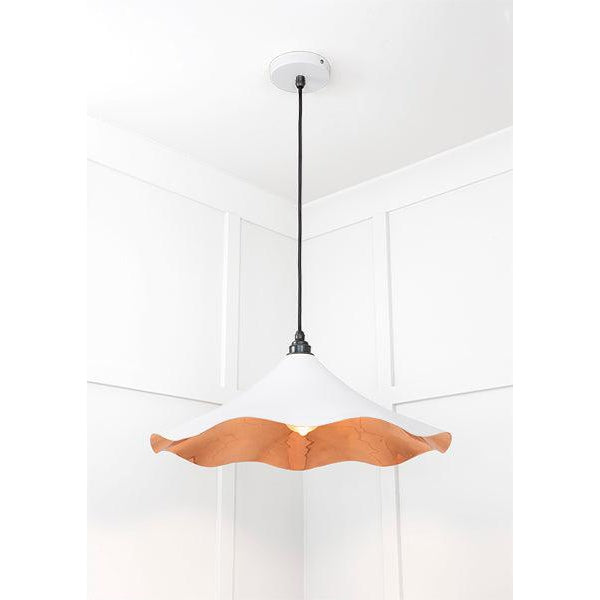 Smooth Copper Flora Pendant in Flock | From The Anvil-Ceiling Pendants-Yester Home