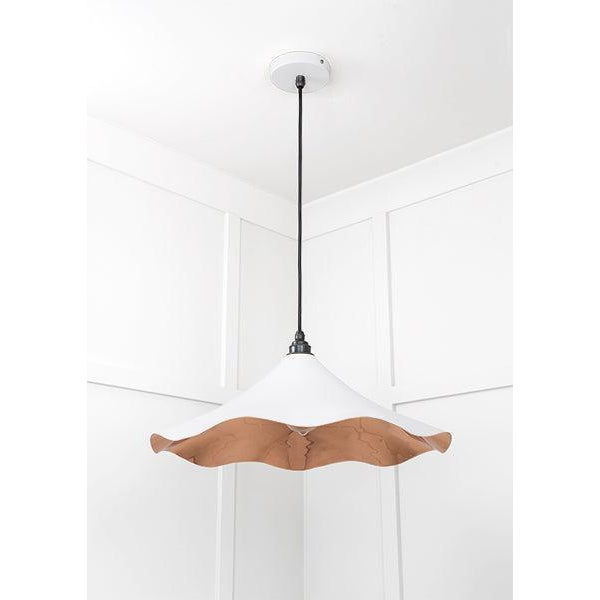 Smooth Copper Flora Pendant in Flock | From The Anvil-Ceiling Pendants-Yester Home
