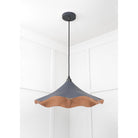 Smooth Copper Flora Pendant in Slate | From The Anvil - Ceiling Lights - From The Anvil - Yester Home