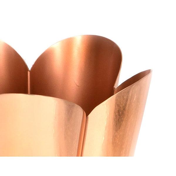 Smooth Copper Flora Pot - Large | From The Anvil-Plant Pots-Yester Home