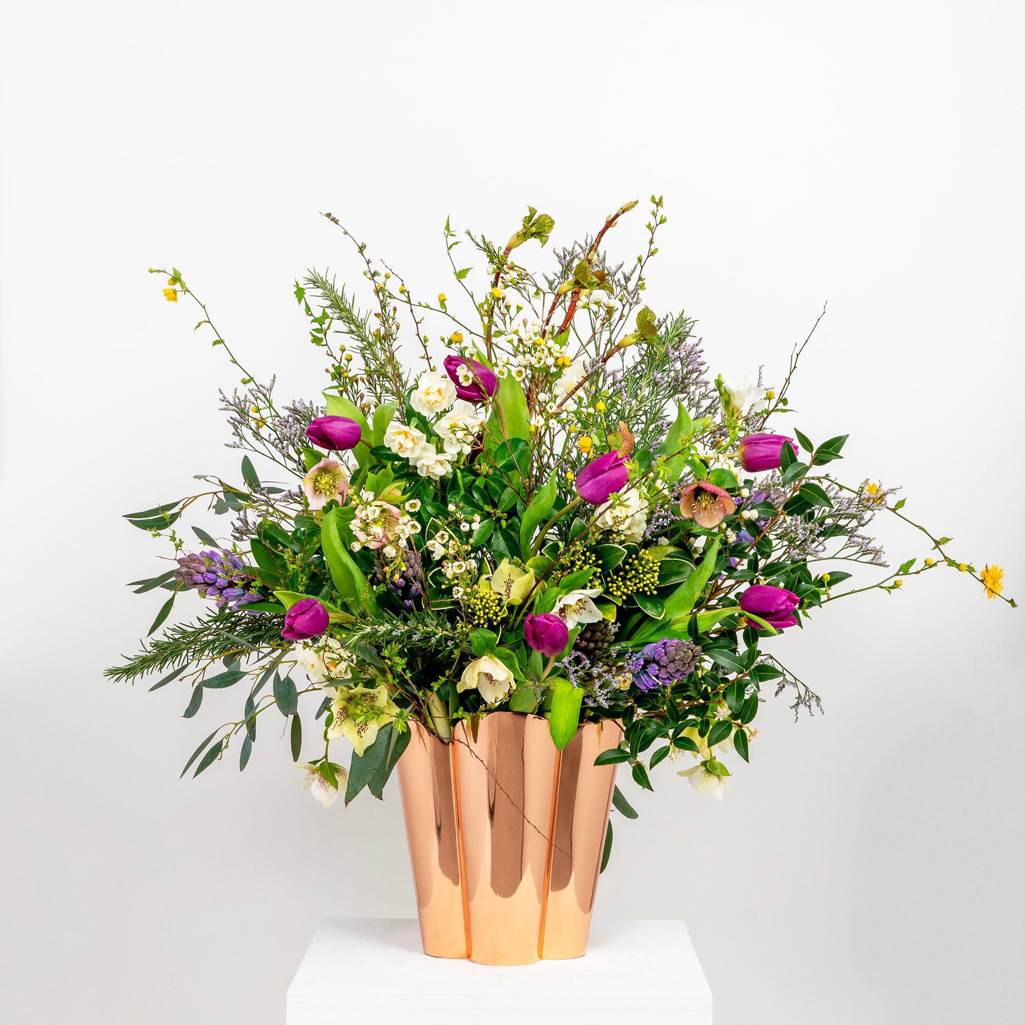 Smooth Copper Flora Pot - Large | From The Anvil - Plant Pots - From The Anvil - Yester Home