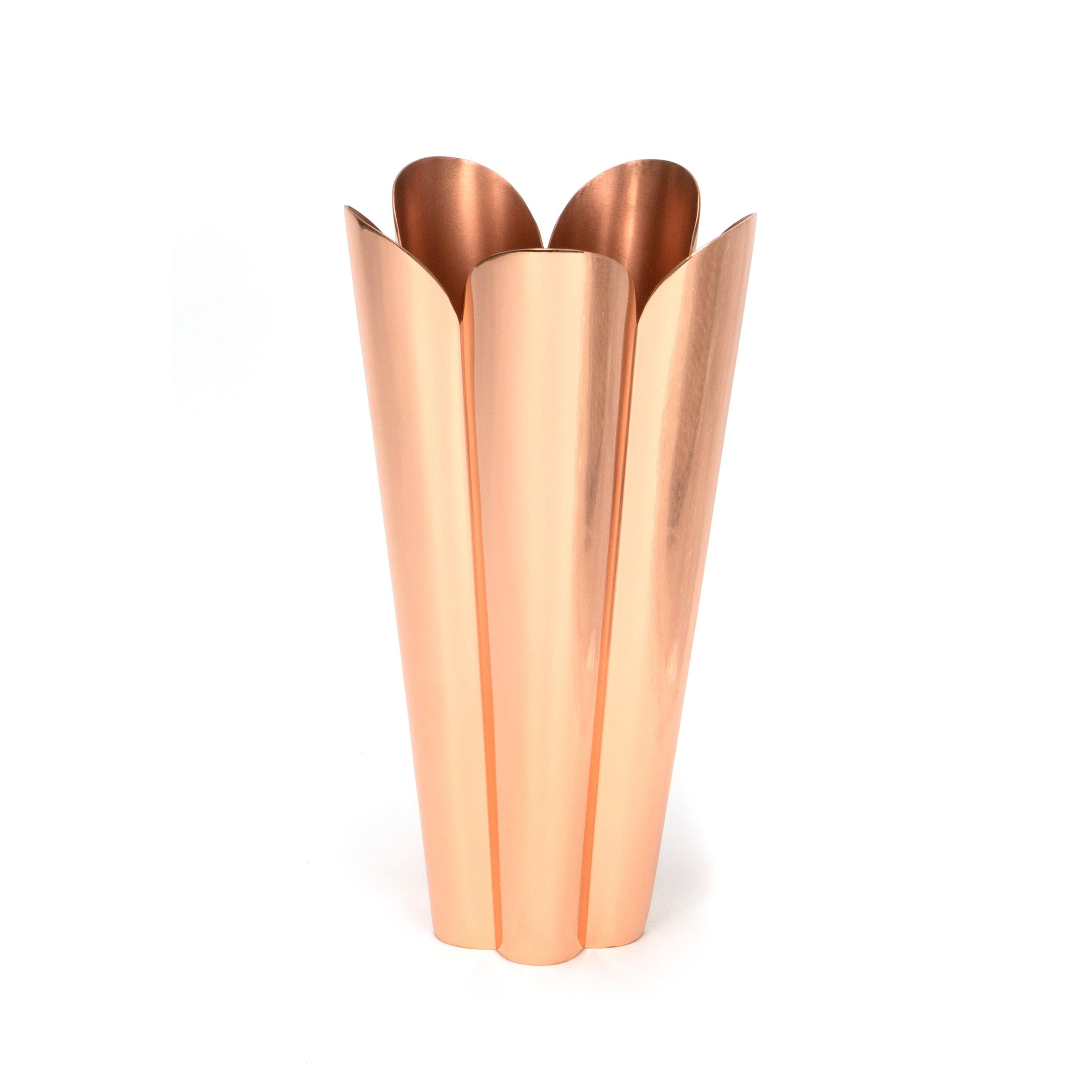 Smooth Copper Flora Vase | From The Anvil - Vases - From The Anvil - Yester Home