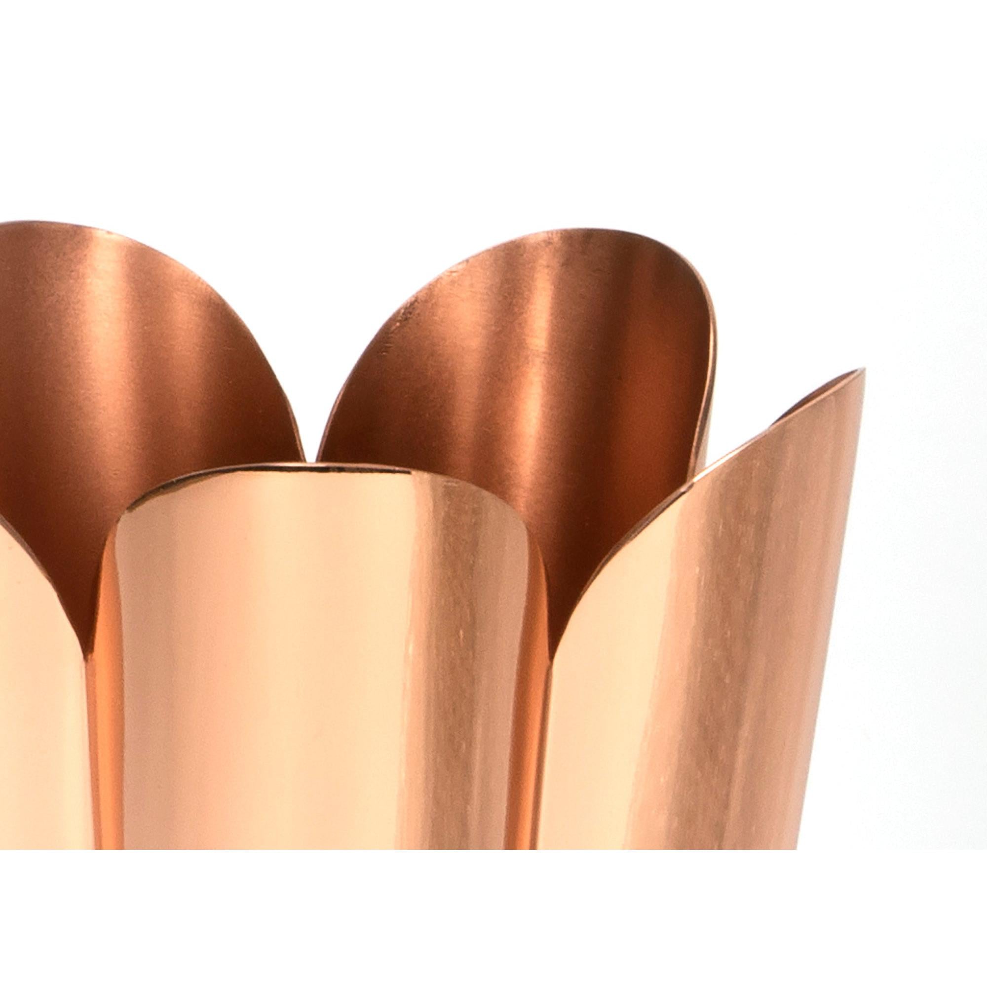 Smooth Copper Flora Vase | From The Anvil - Vases - From The Anvil - Yester Home