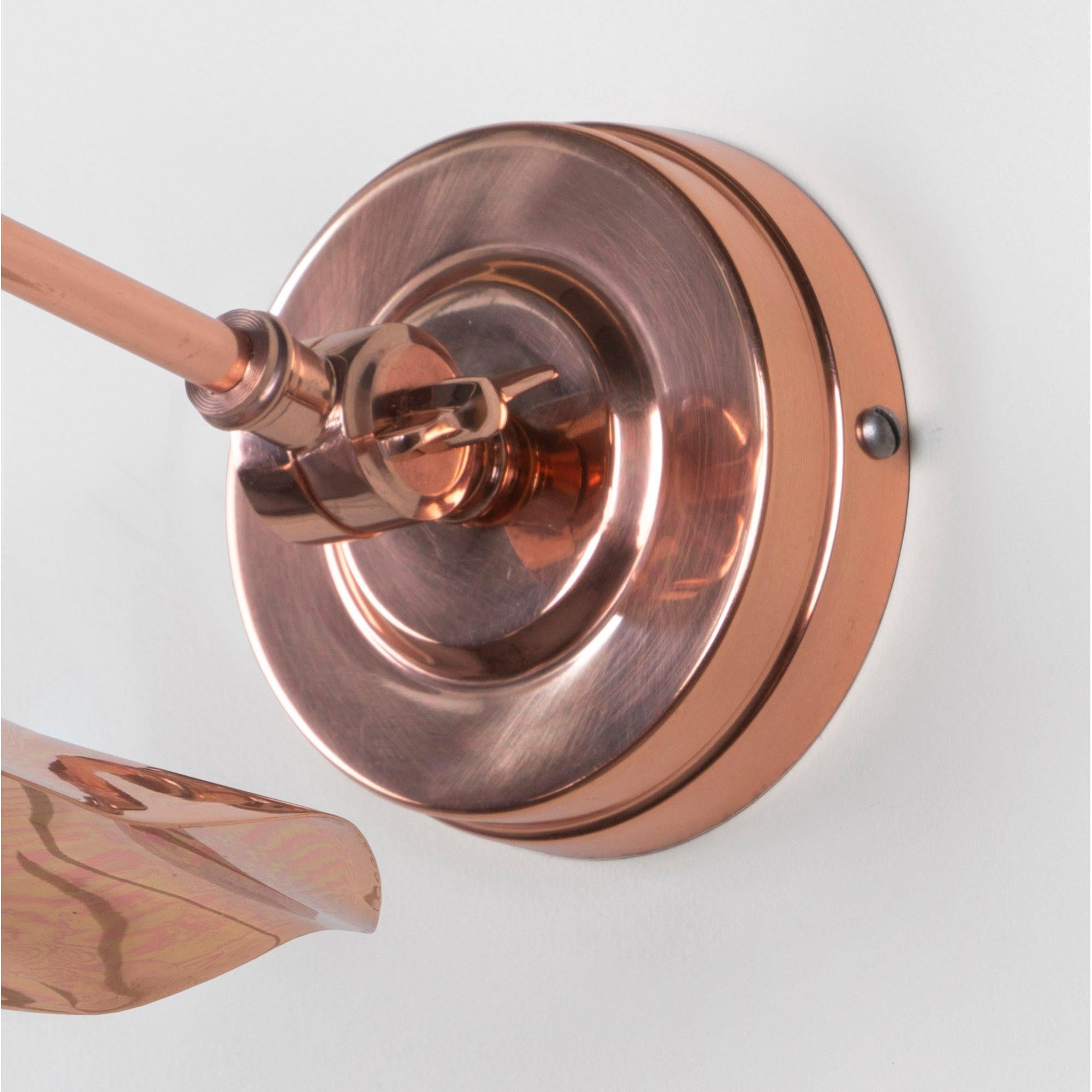 Smooth Copper Flora Wall Light | From The Anvil - Wall Lights - From The Anvil - Yester Home