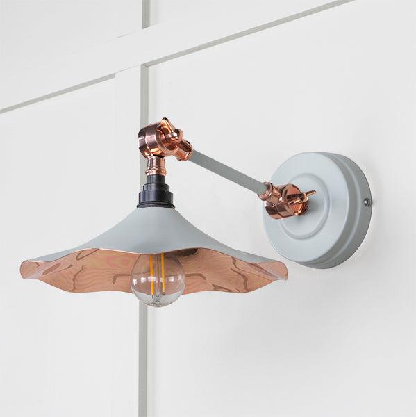 Smooth Copper Flora Wall Light in Birch | From The Anvil-Wall Lights-Yester Home