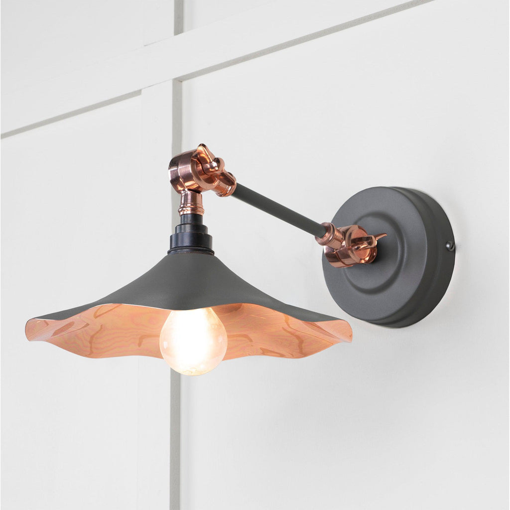 Smooth Copper Flora Wall Light in Bluff | From The Anvil-Wall Lights-Yester Home