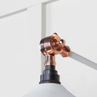 Smooth Copper Flora Wall Light in Flock | From The Anvil - Wall Lights - From The Anvil - Yester Home