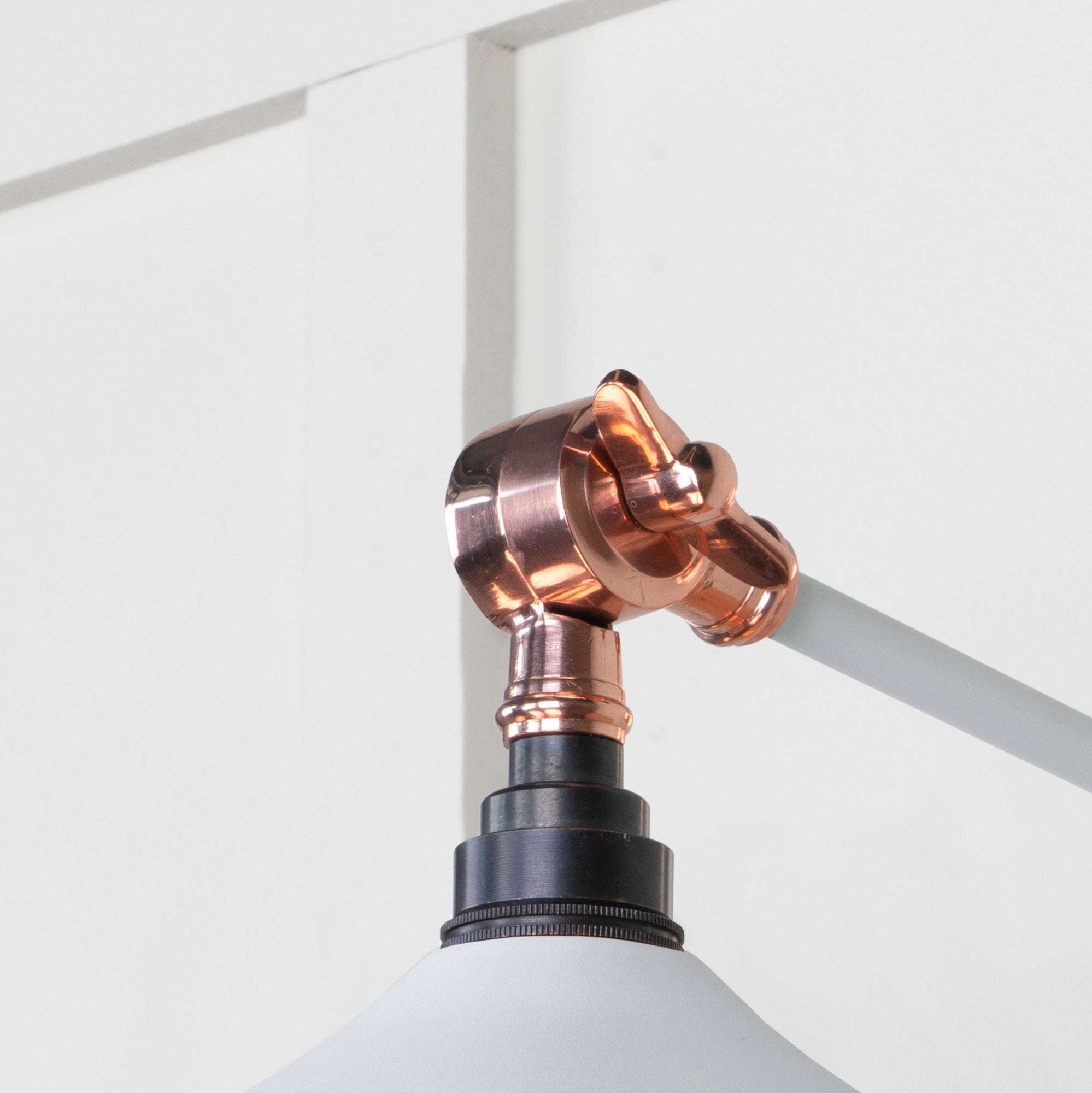 Smooth Copper Flora Wall Light in Flock | From The Anvil - Wall Lights - From The Anvil - Yester Home
