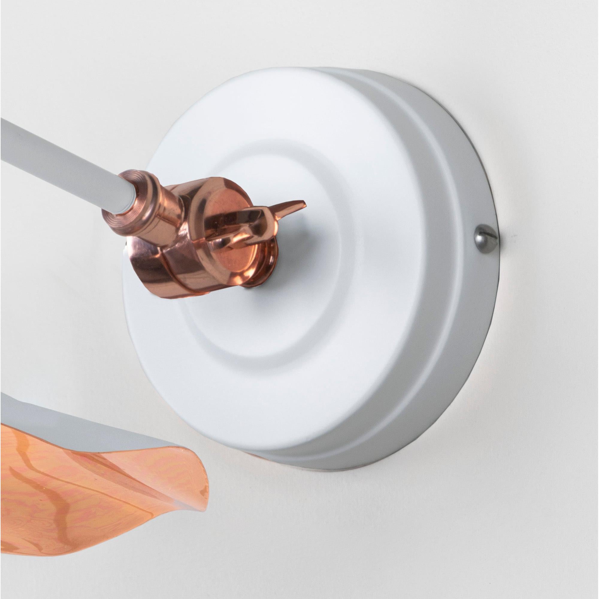 Smooth Copper Flora Wall Light in Flock | From The Anvil - Wall Lights - From The Anvil - Yester Home