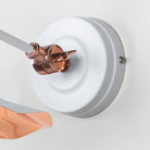 Smooth Copper Flora Wall Light in Flock | From The Anvil-Wall Lights-Yester Home