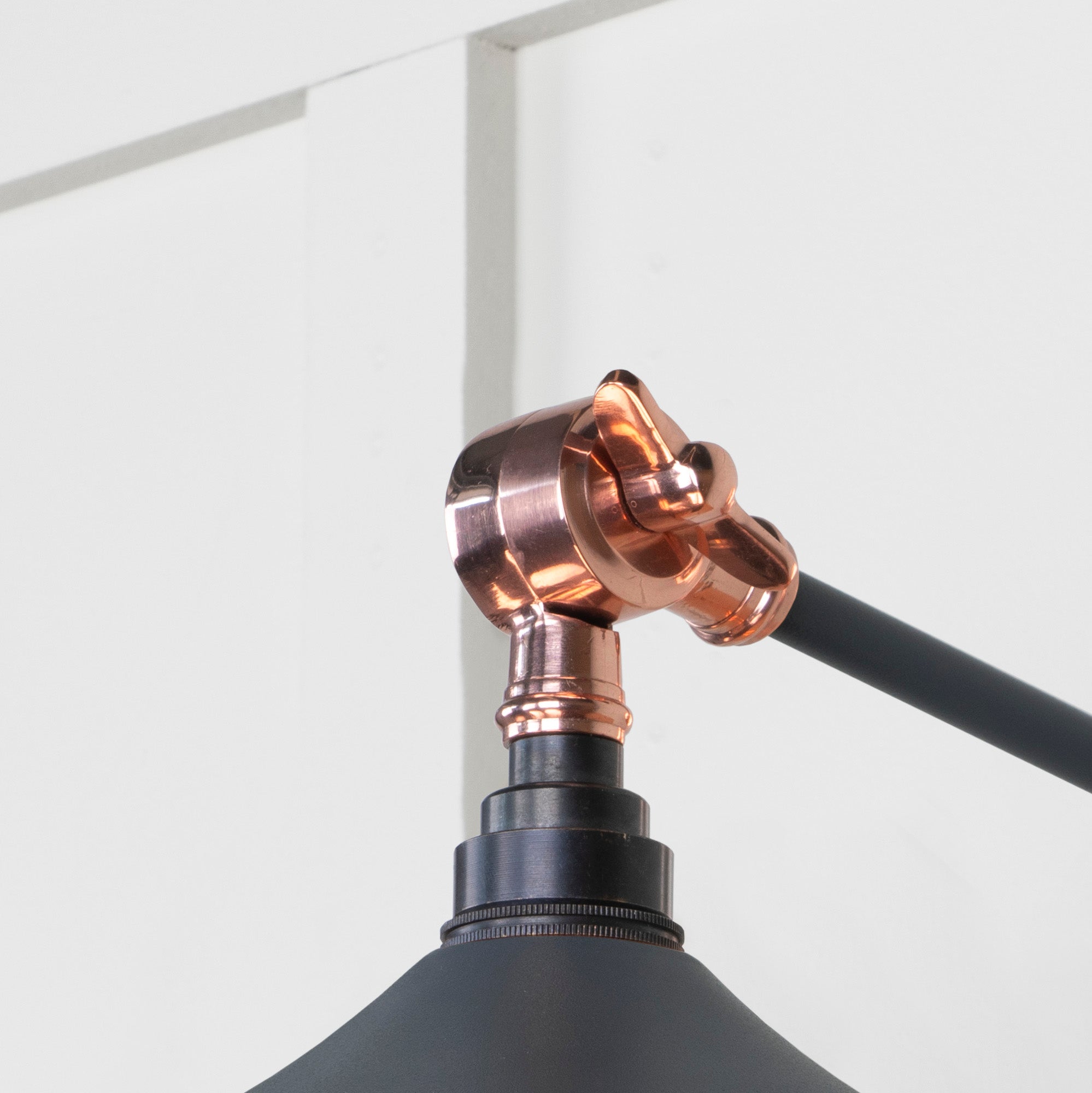 Smooth Copper Flora Wall Light in Slate | From The Anvil - Wall Lights - From The Anvil - Yester Home