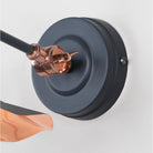 Smooth Copper Flora Wall Light in Slate | From The Anvil - Wall Lights - From The Anvil - Yester Home