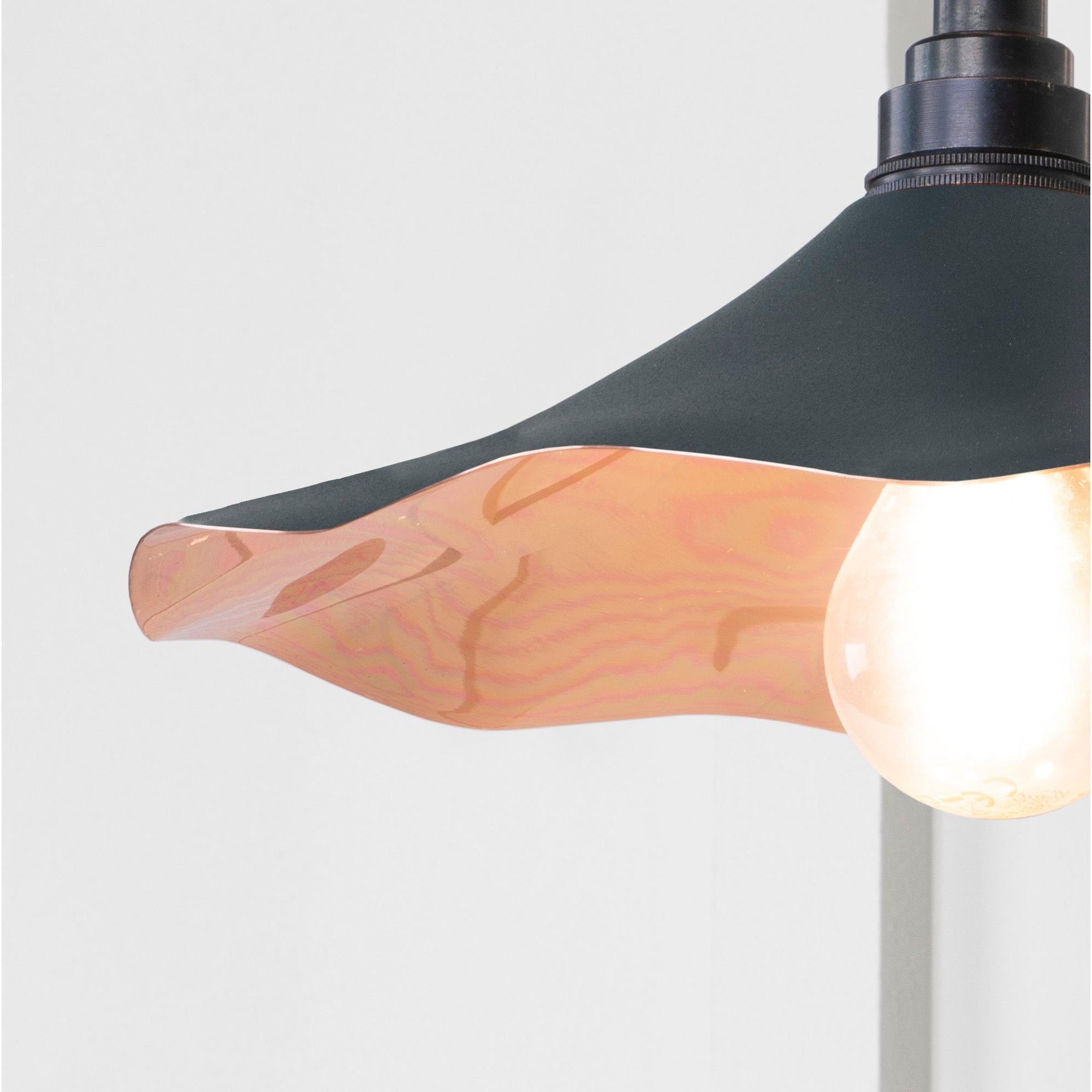 Smooth Copper Flora Wall Light in Soot | From The Anvil - Wall Lights - From The Anvil - Yester Home