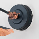 Smooth Copper Flora Wall Light in Soot | From The Anvil - Wall Lights - From The Anvil - Yester Home
