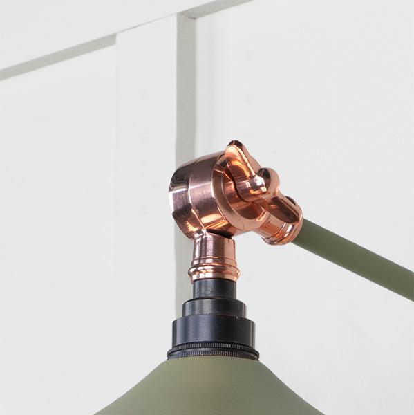 Smooth Copper Flora Wall Light in Tump | From The Anvil-Wall Lights-Yester Home