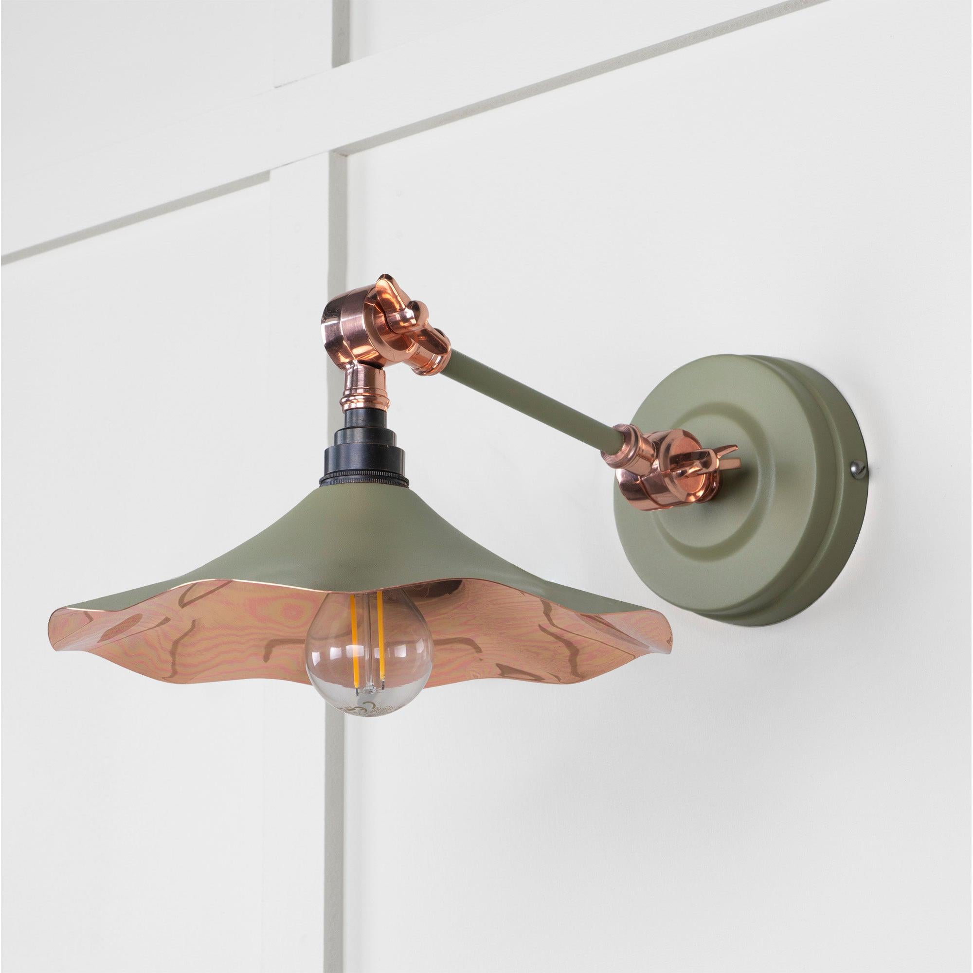 Smooth Copper Flora Wall Light in Tump | From The Anvil - Wall Lights - From The Anvil - Yester Home