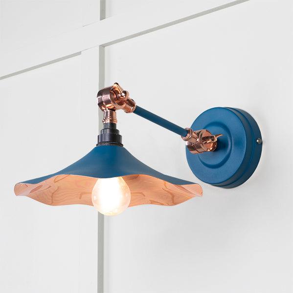 Smooth Copper Flora Wall Light in Upstream | From The Anvil