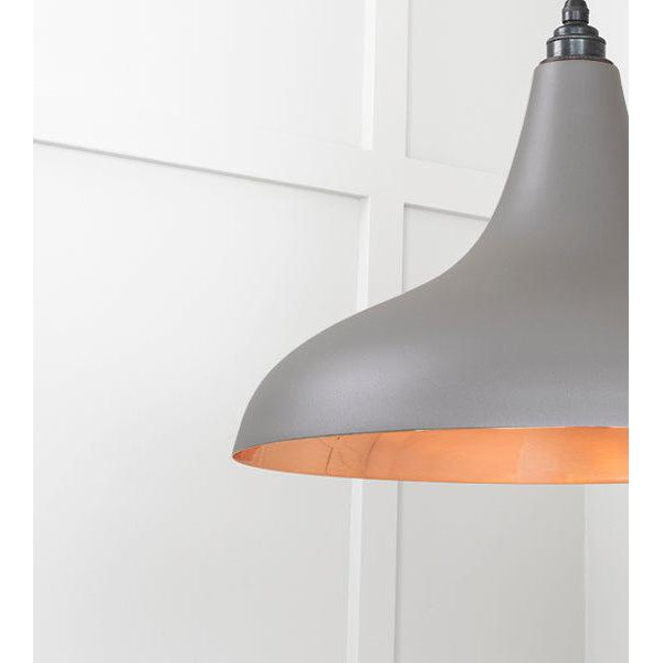 Smooth Copper Frankley Pendant in Bluff | From The Anvil-Ceiling Pendants-Yester Home