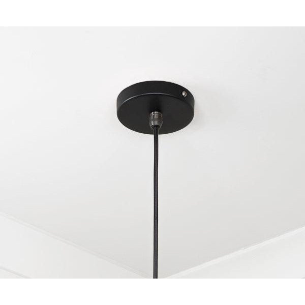 Smooth Copper Frankley Pendant in Elan Black | From The Anvil-Ceiling Pendants-Yester Home
