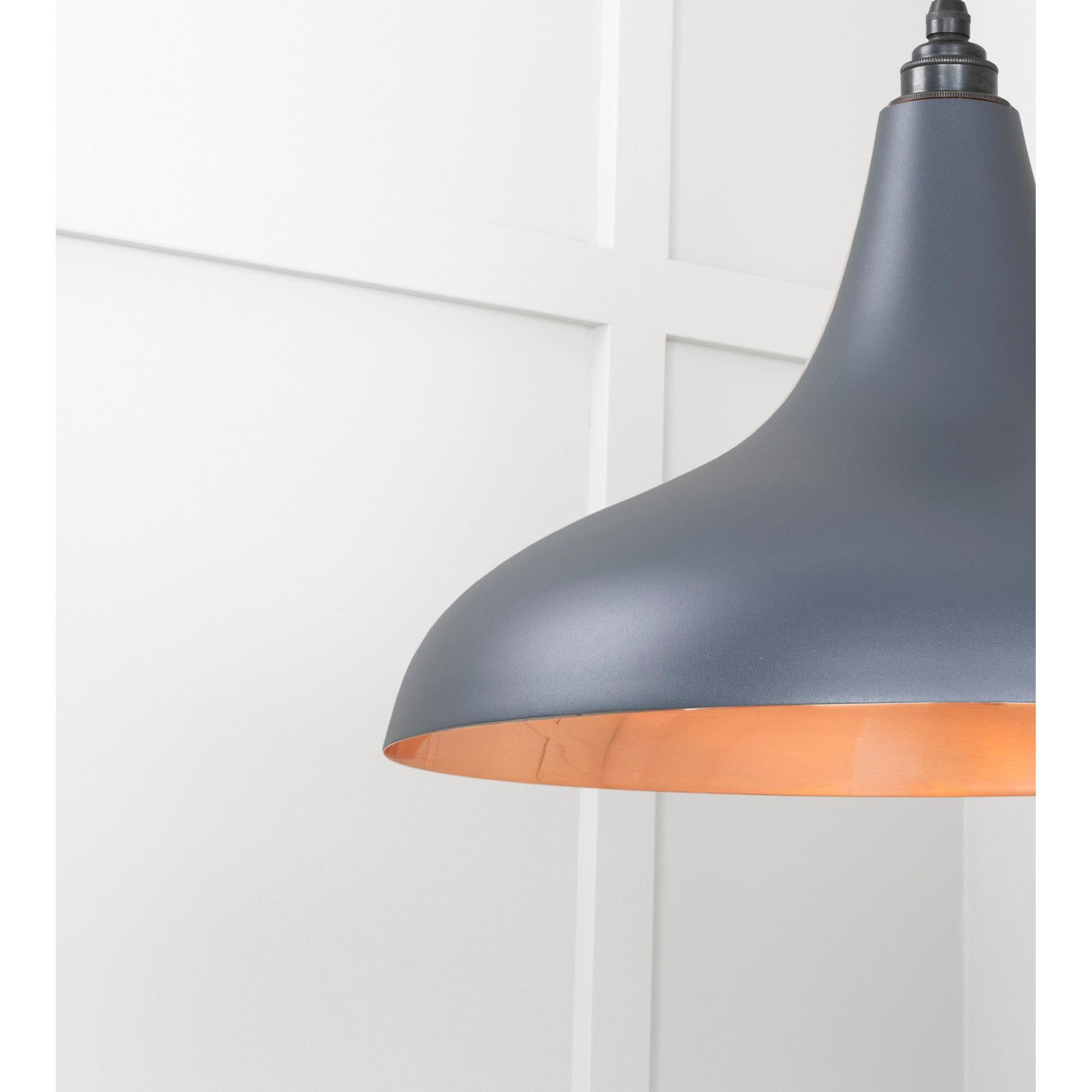 Smooth Copper Frankley Pendant in Slate | From The Anvil - Ceiling Lights - From The Anvil - Yester Home