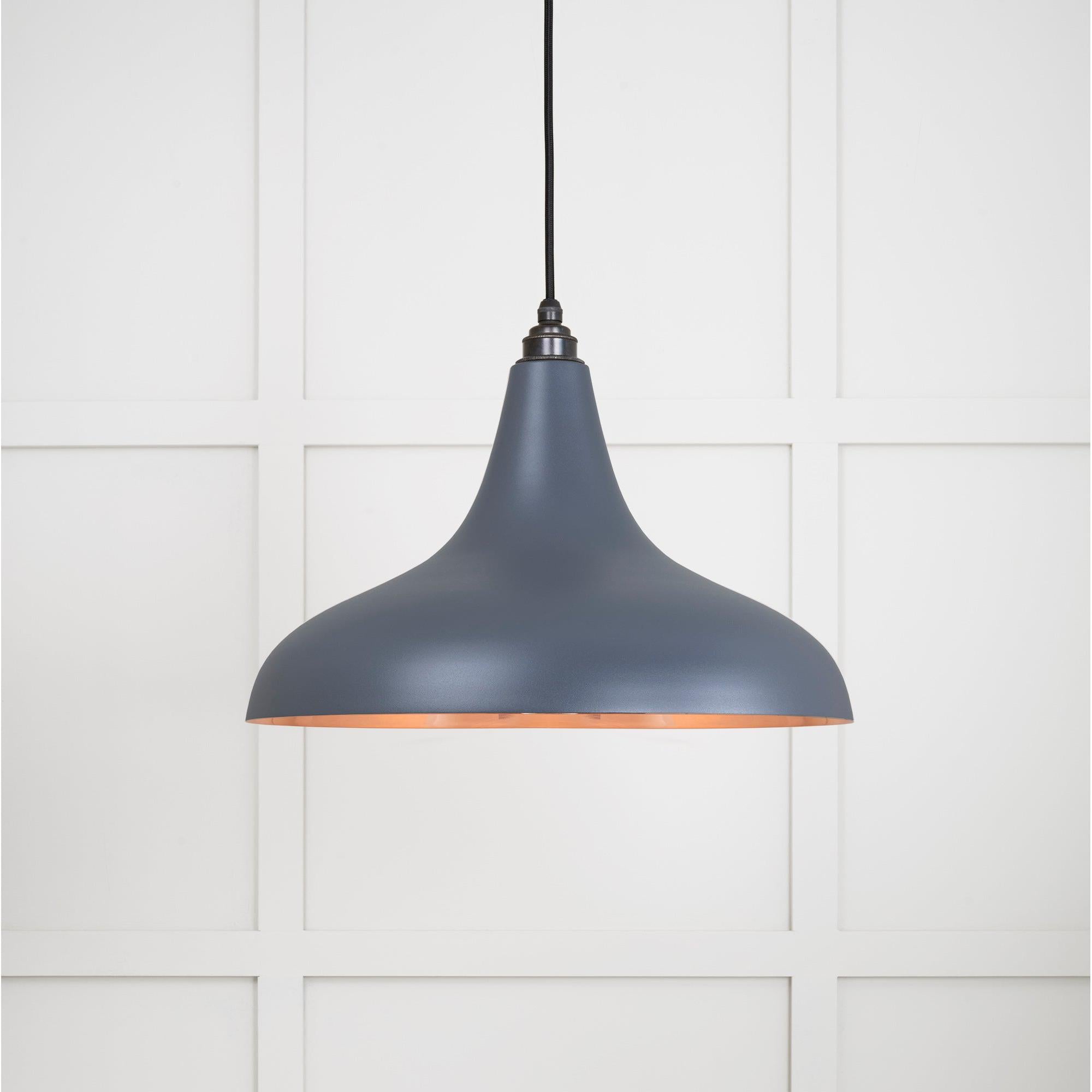 Smooth Copper Frankley Pendant in Slate | From The Anvil - Ceiling Lights - From The Anvil - Yester Home