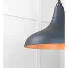 Smooth Copper Frankley Pendant in Soot | From The Anvil-Ceiling Pendants-Yester Home