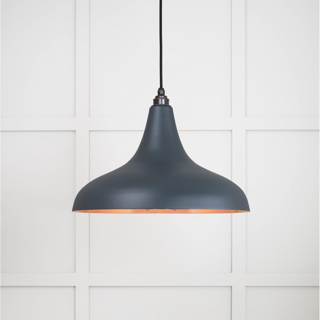 Smooth Copper Frankley Pendant in Soot | From The Anvil-Ceiling Pendants-Yester Home