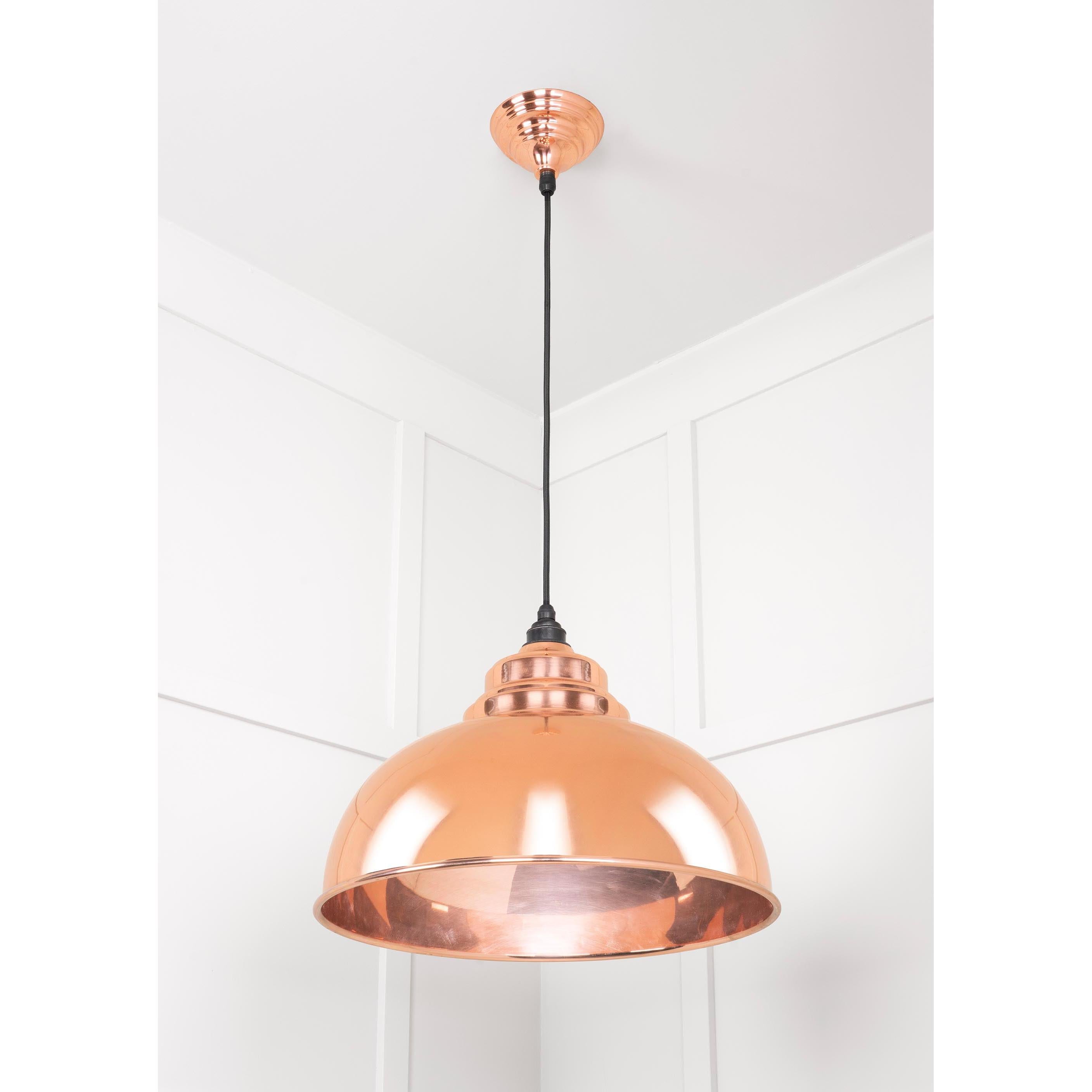 Smooth Copper Harborne Pendant | From The Anvil - Harborne - From The Anvil - Yester Home