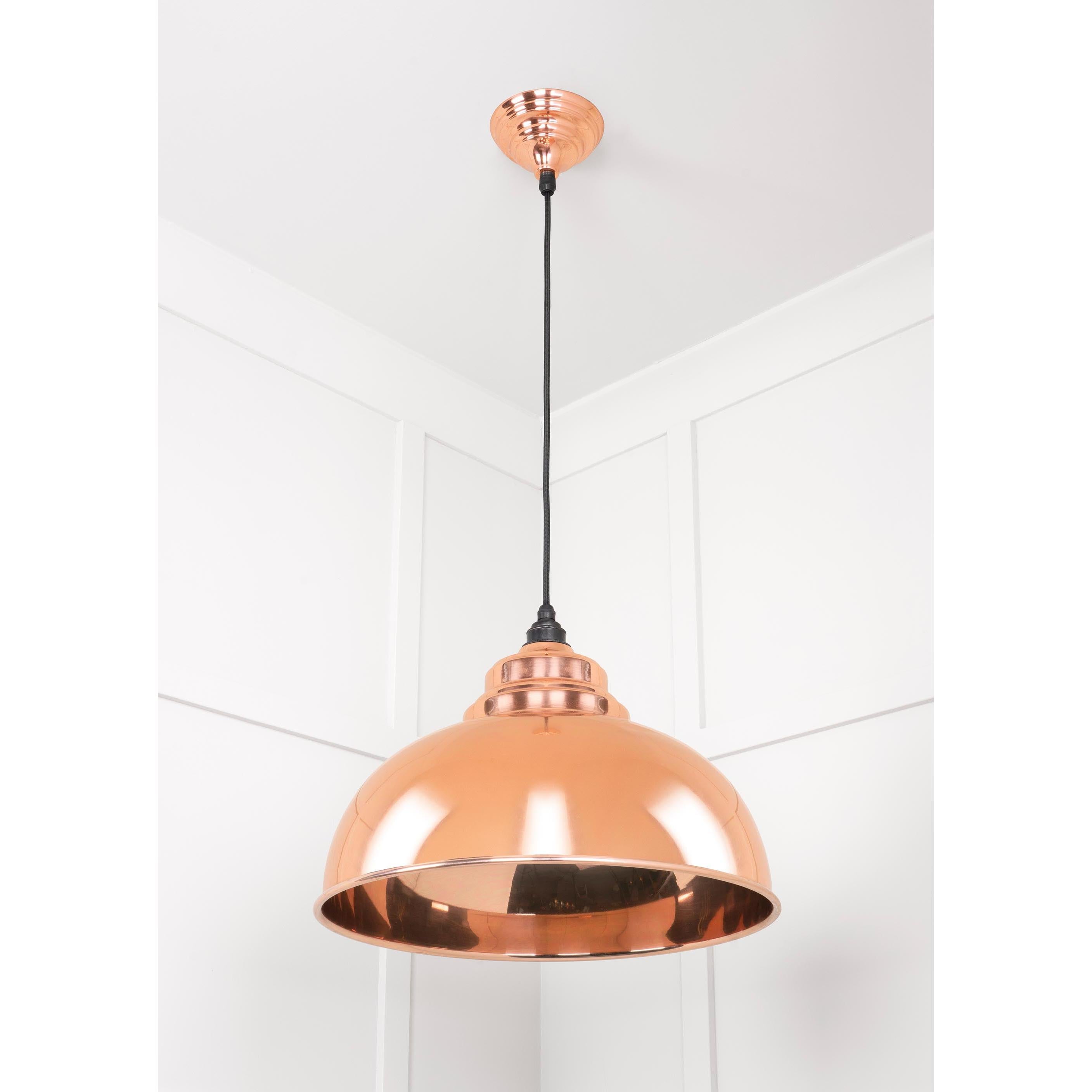 Smooth Copper Harborne Pendant | From The Anvil - Harborne - From The Anvil - Yester Home
