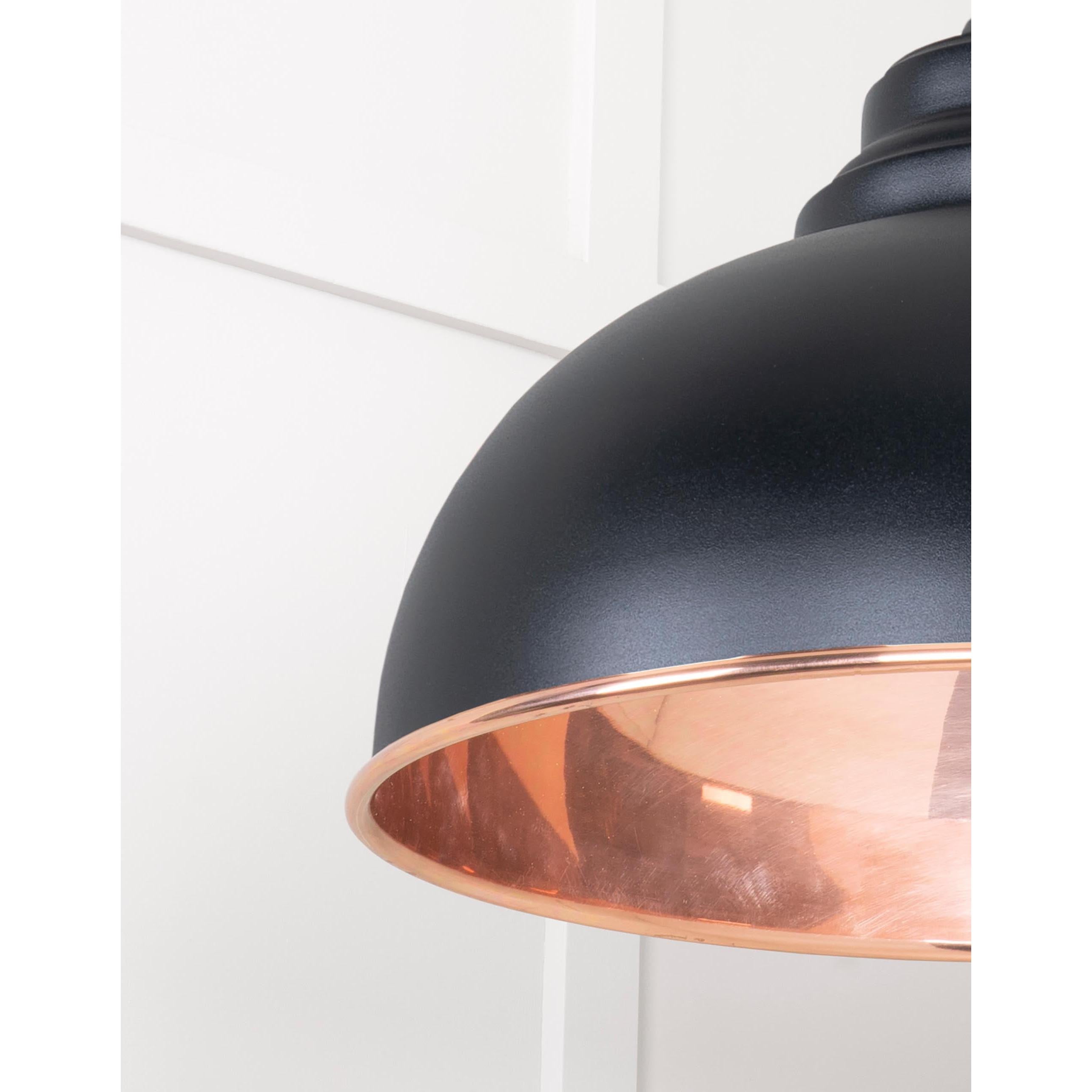 Smooth Copper Harborne Pendant in Elan Black | From The Anvil - Harborne - From The Anvil - Yester Home