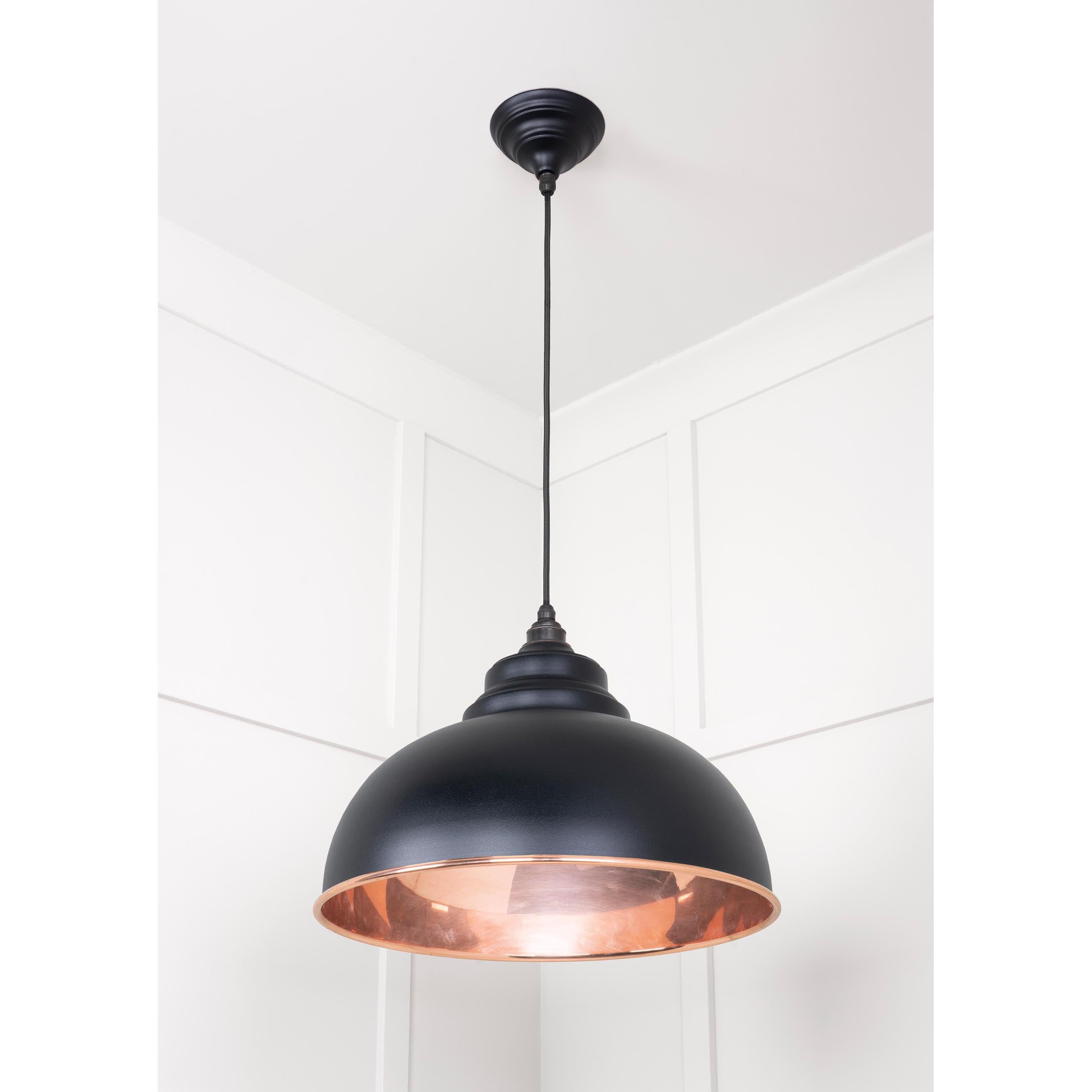 Smooth Copper Harborne Pendant in Elan Black | From The Anvil - Harborne - From The Anvil - Yester Home