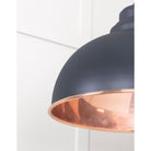 Smooth Copper Harborne Pendant in Slate | From The Anvil - Harborne - From The Anvil - Yester Home
