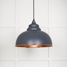Smooth Copper Harborne Pendant in Slate | From The Anvil - Harborne - From The Anvil - Yester Home