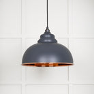 Smooth Copper Harborne Pendant in Slate | From The Anvil - Harborne - From The Anvil - Yester Home