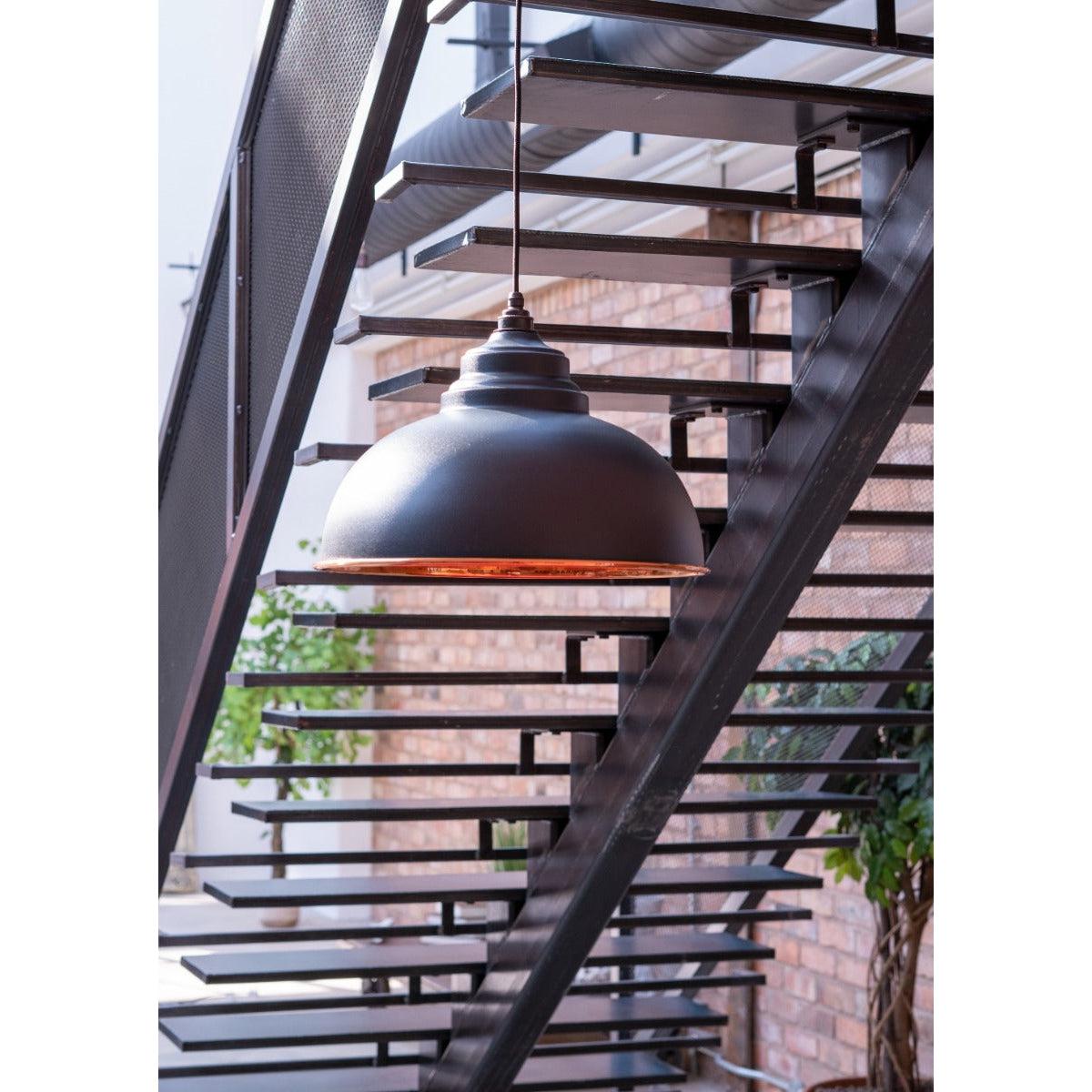 Smooth Copper Harborne Pendant in Soot | From The Anvil-Harborne-Yester Home