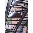 Smooth Copper Harborne Pendant in Soot | From The Anvil-Harborne-Yester Home