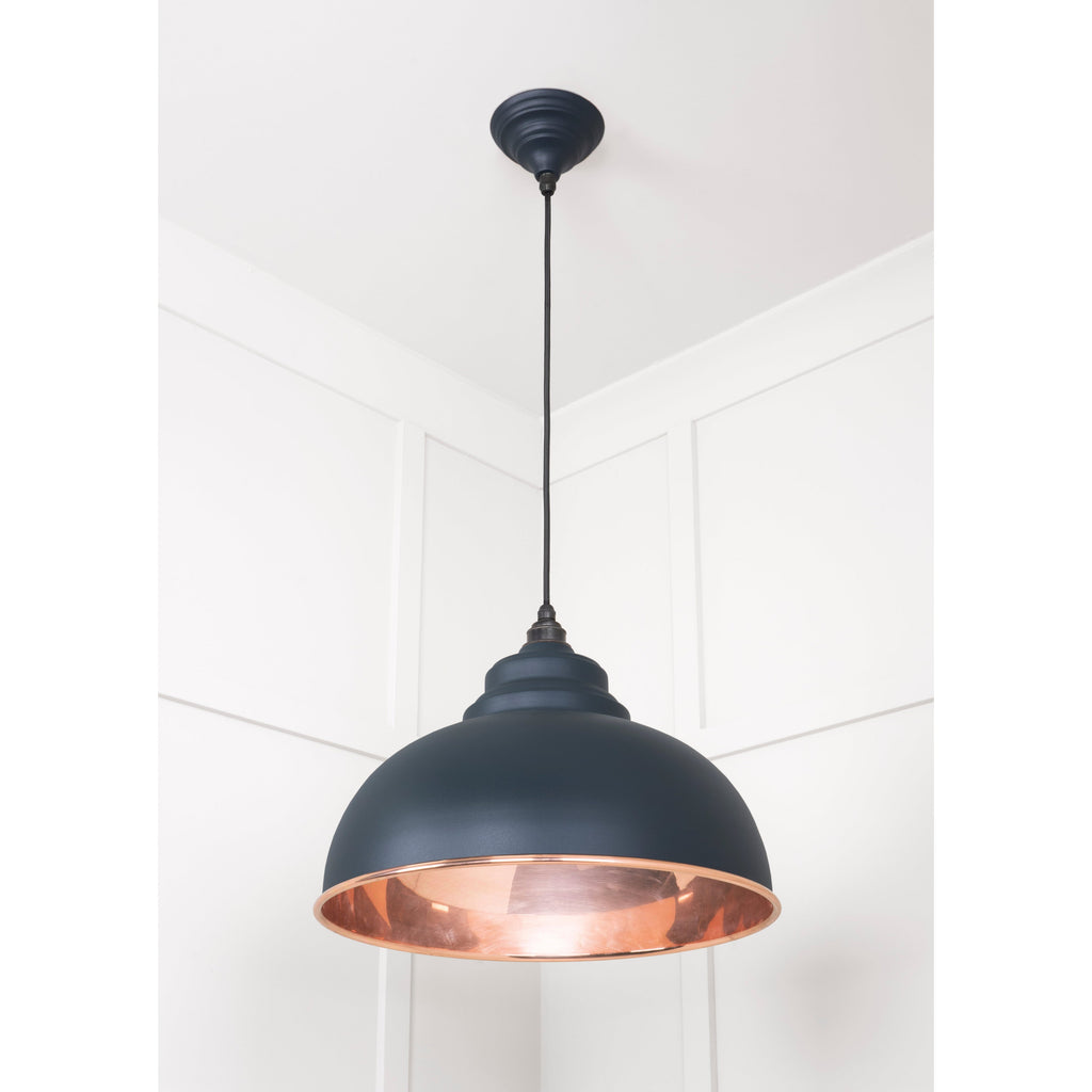 Smooth Copper Harborne Pendant in Soot | From The Anvil
