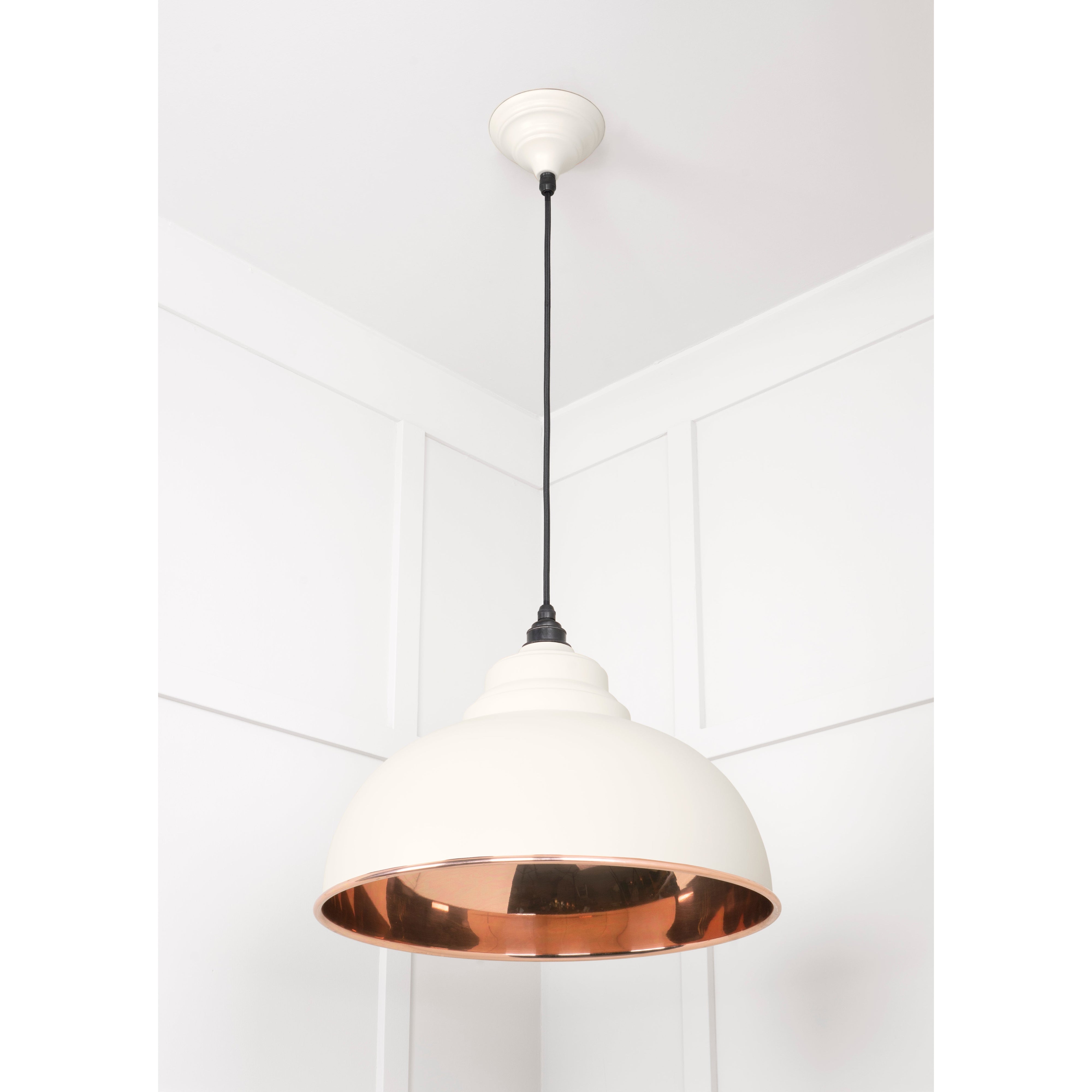 Smooth Copper Harborne Pendant in Teasel | From The Anvil-Harborne-Yester Home