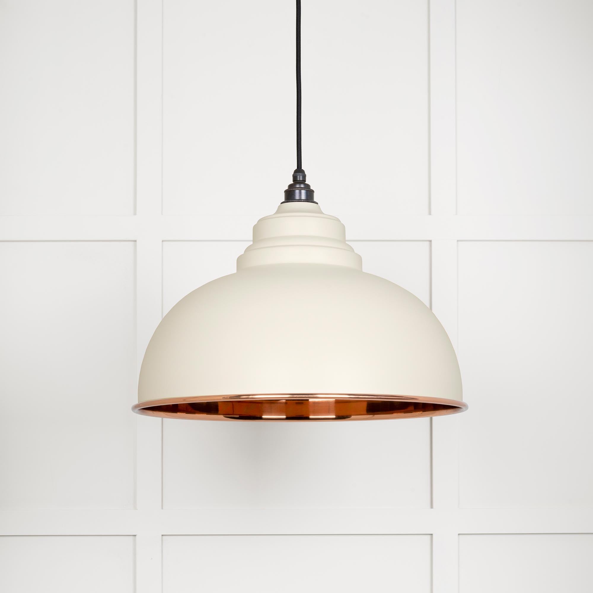 Smooth Copper Harborne Pendant in Teasel | From The Anvil - Harborne - From The Anvil - Yester Home