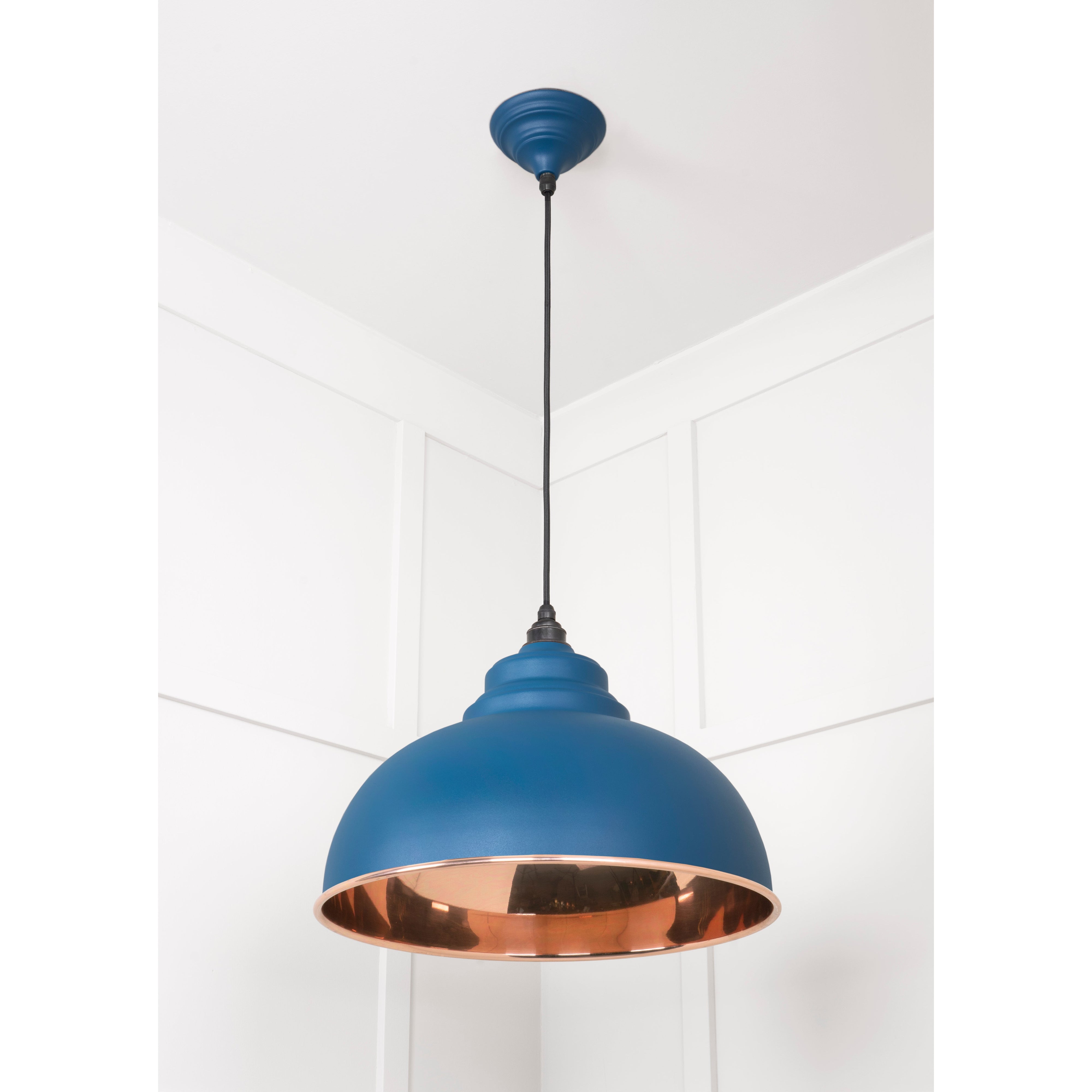 Smooth Copper Harborne Pendant in Upstream | From The Anvil-Harborne-Yester Home