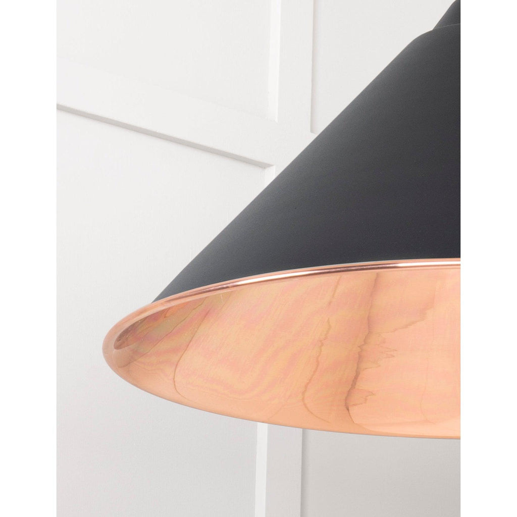 Smooth Copper Hockley Pendant in Elan Black | From The Anvil