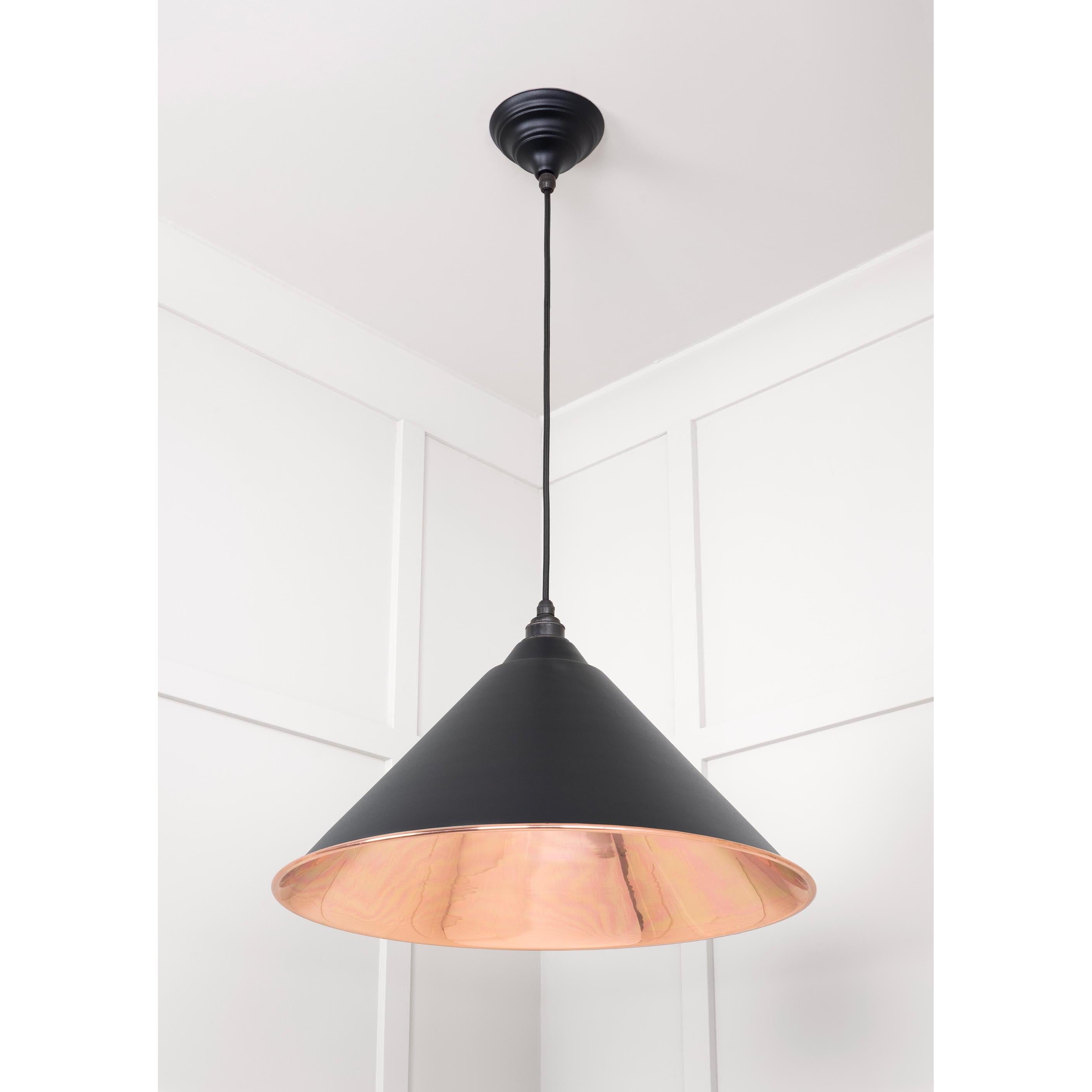 Smooth Copper Hockley Pendant in Elan Black | From The Anvil - Hockley - From The Anvil - Yester Home
