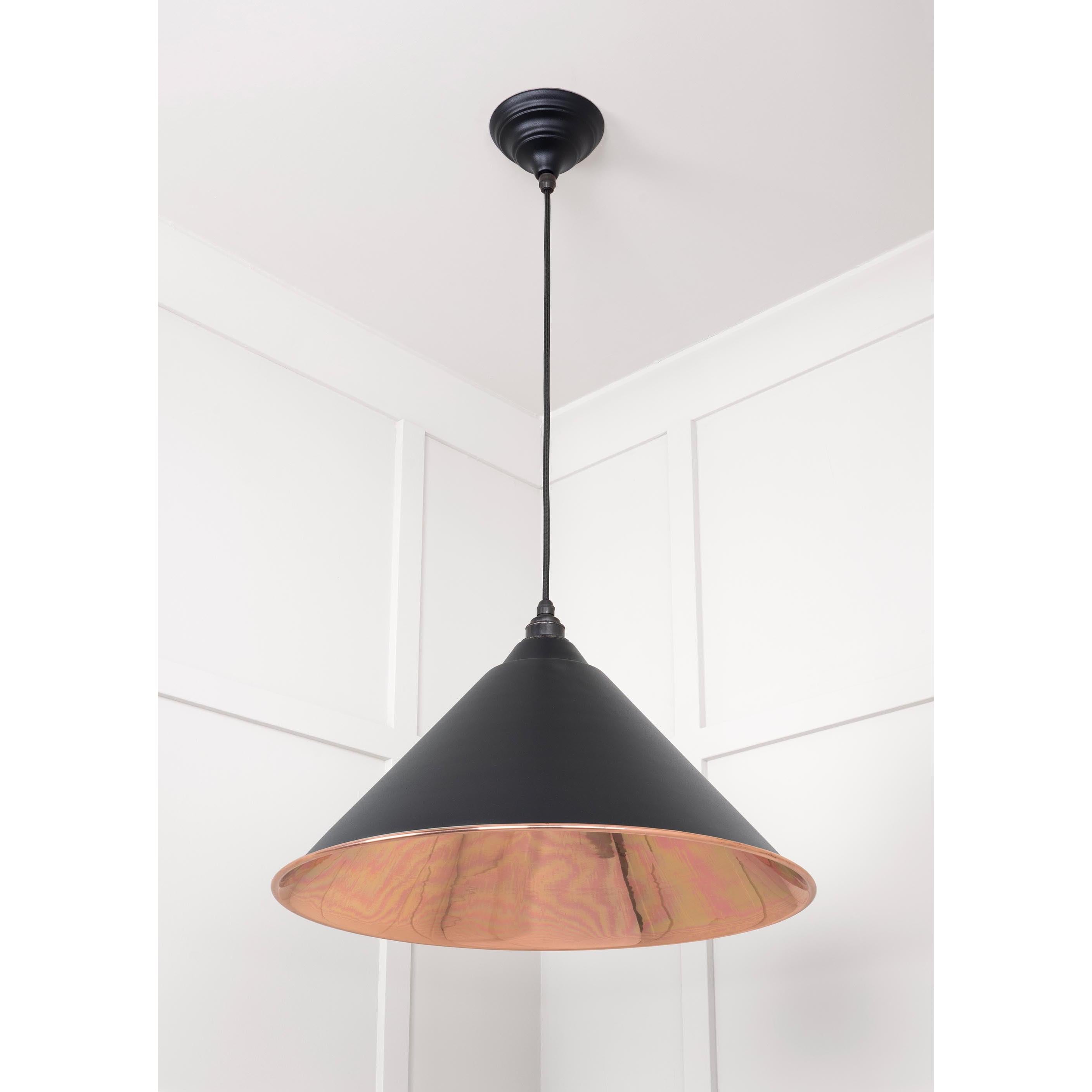 Smooth Copper Hockley Pendant in Elan Black | From The Anvil - Hockley - From The Anvil - Yester Home