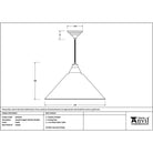 Smooth Copper Hockley Pendant in Heath | From The Anvil - Hockley - From The Anvil - Yester Home