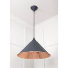 Smooth Copper Hockley Pendant in Slate | From The Anvil-Hockley-Yester Home