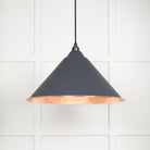 Smooth Copper Hockley Pendant in Slate | From The Anvil - Hockley - From The Anvil - Yester Home