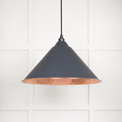 Smooth Copper Hockley Pendant in Slate | From The Anvil - Hockley - From The Anvil - Yester Home
